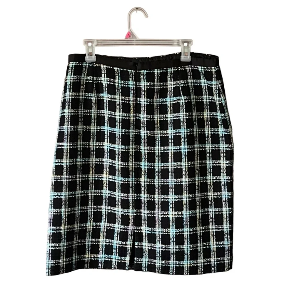 Vintage Requirements Plaid lined skirt
